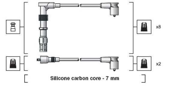 MAGNETI MARELLI Комплект проводов зажигания 941318111158